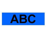 Brother Gloss Laminated Labelling Tape - 36mm, Black/Blue (TZ-561)